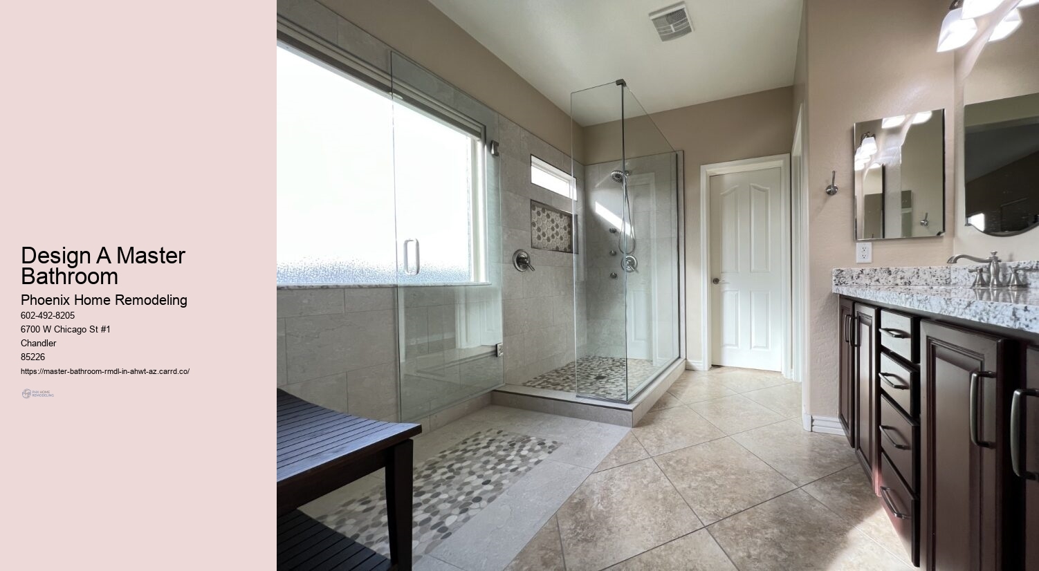 Design A Master Bathroom Phoenix Home Remodeling Design A Master Bathroom