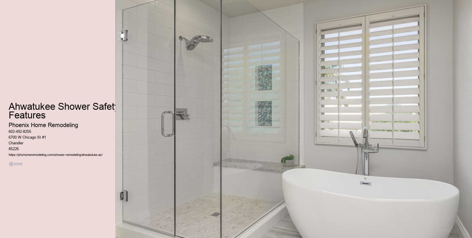 Ahwatukee Shower Safety Features