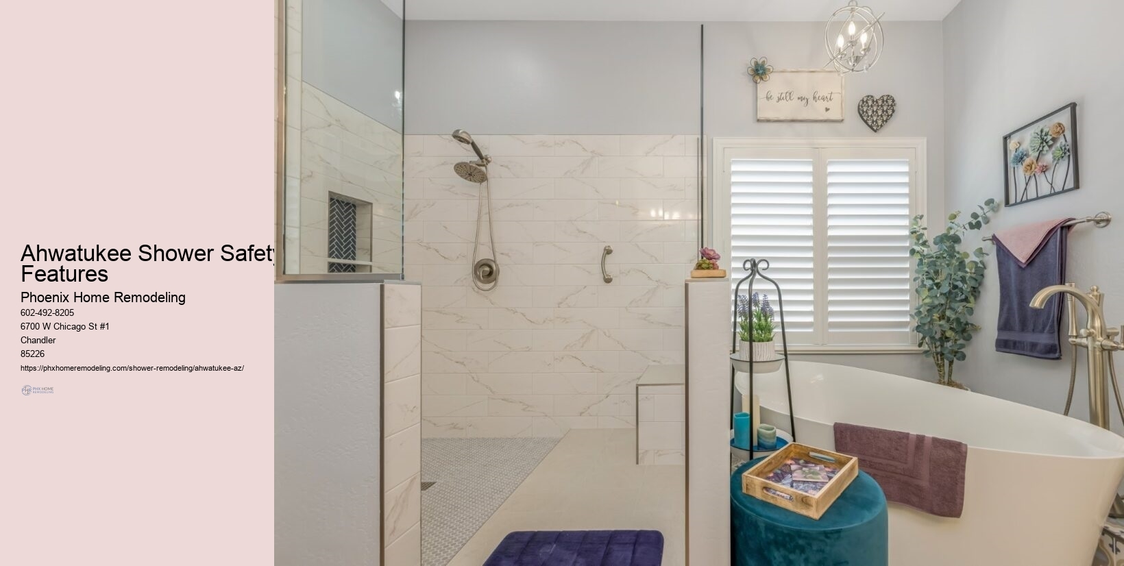 Ergonomic Shower Design Ahwatukee