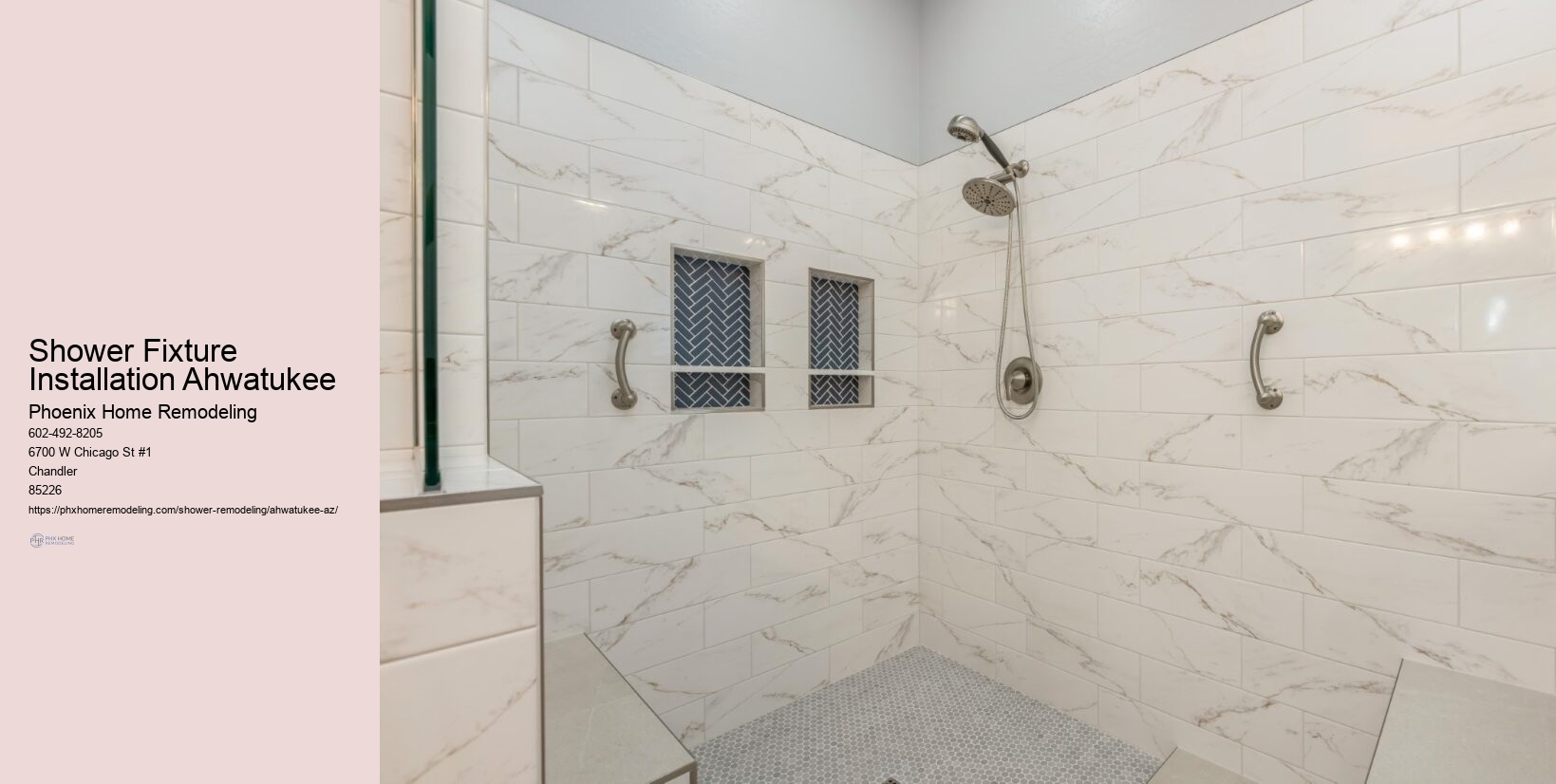 What are the latest shower design trends in Ahwatukee