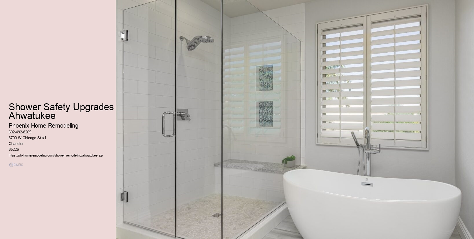 Shower Safety Upgrades Ahwatukee