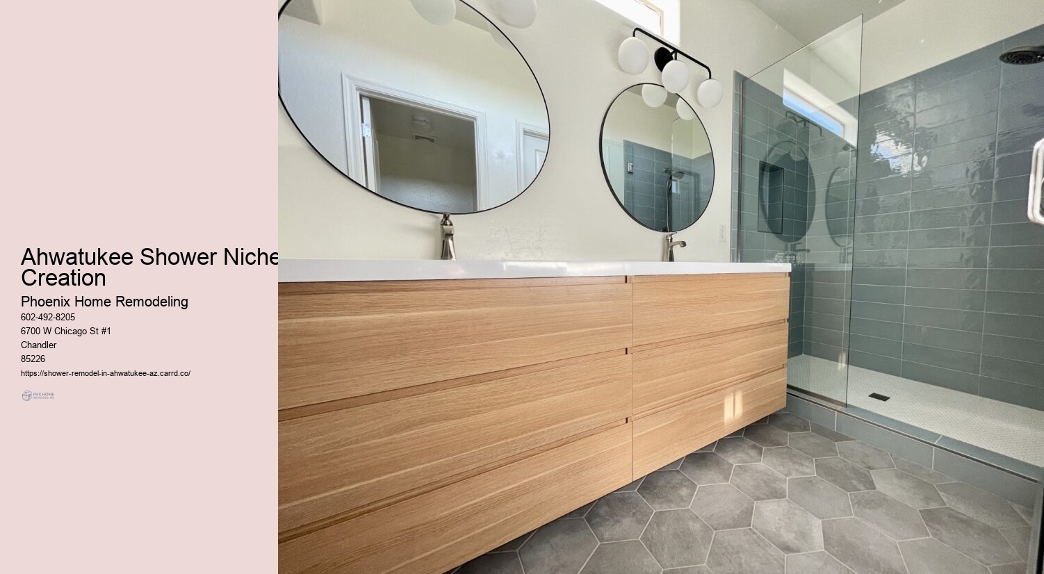 Luxury Shower Remodeling in Ahwatukee Arizona