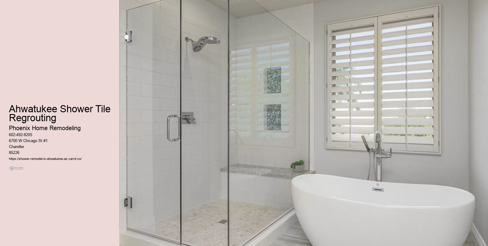 Ahwatukee Shower Tile Regrouting