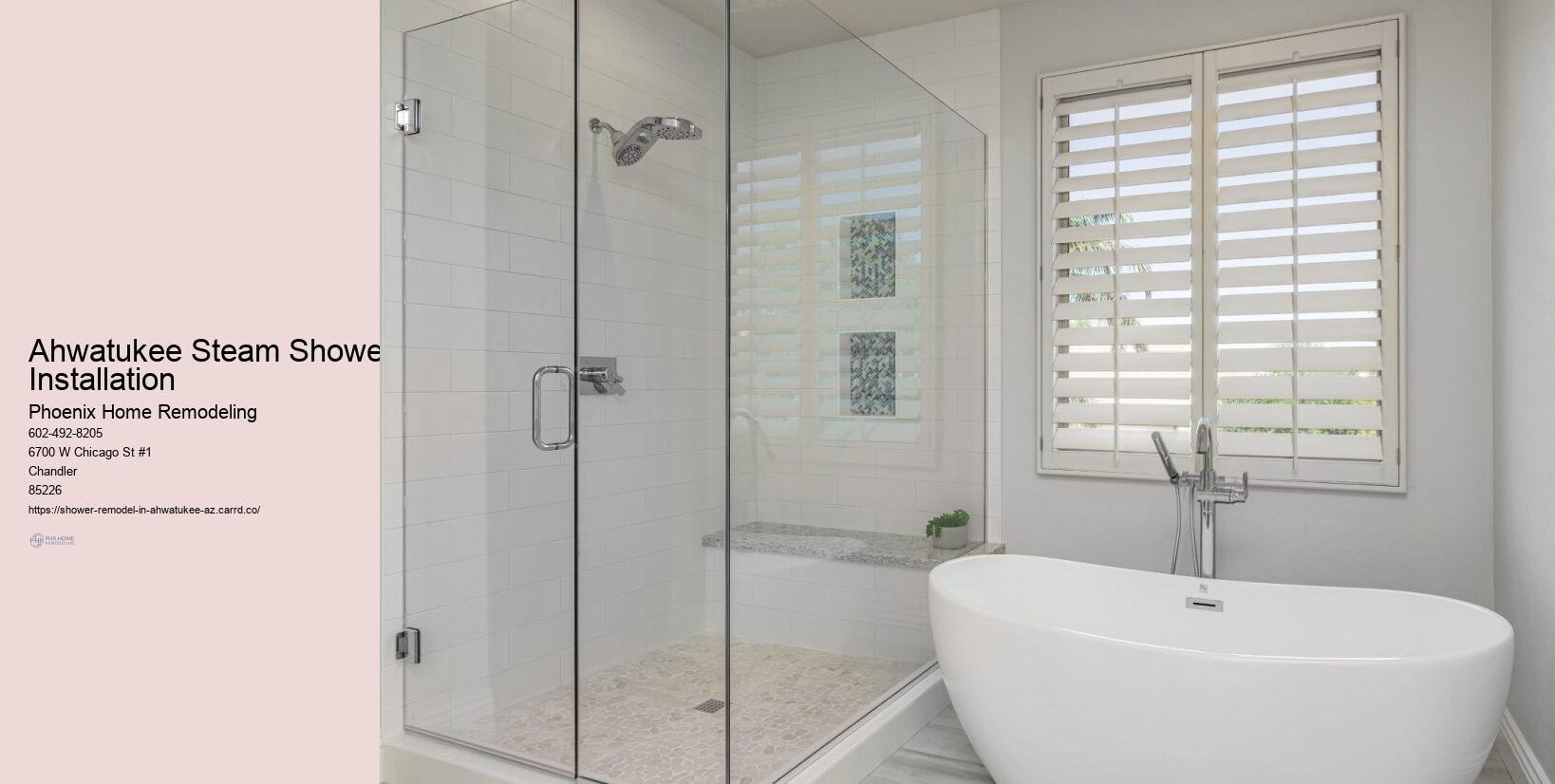 Ahwatukee Steam Shower Installation