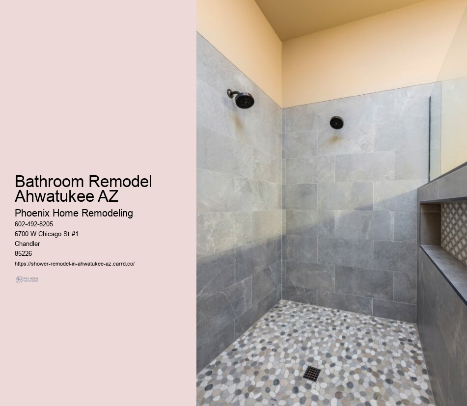 Shower installation in Ahwatukee Arizona