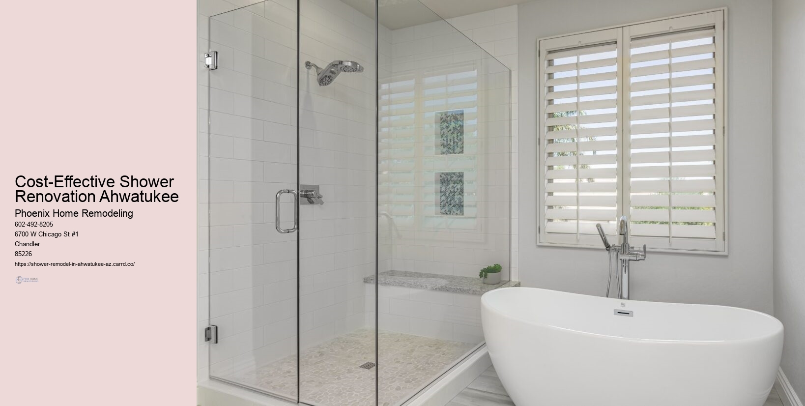 Cost-Effective Shower Renovation Ahwatukee