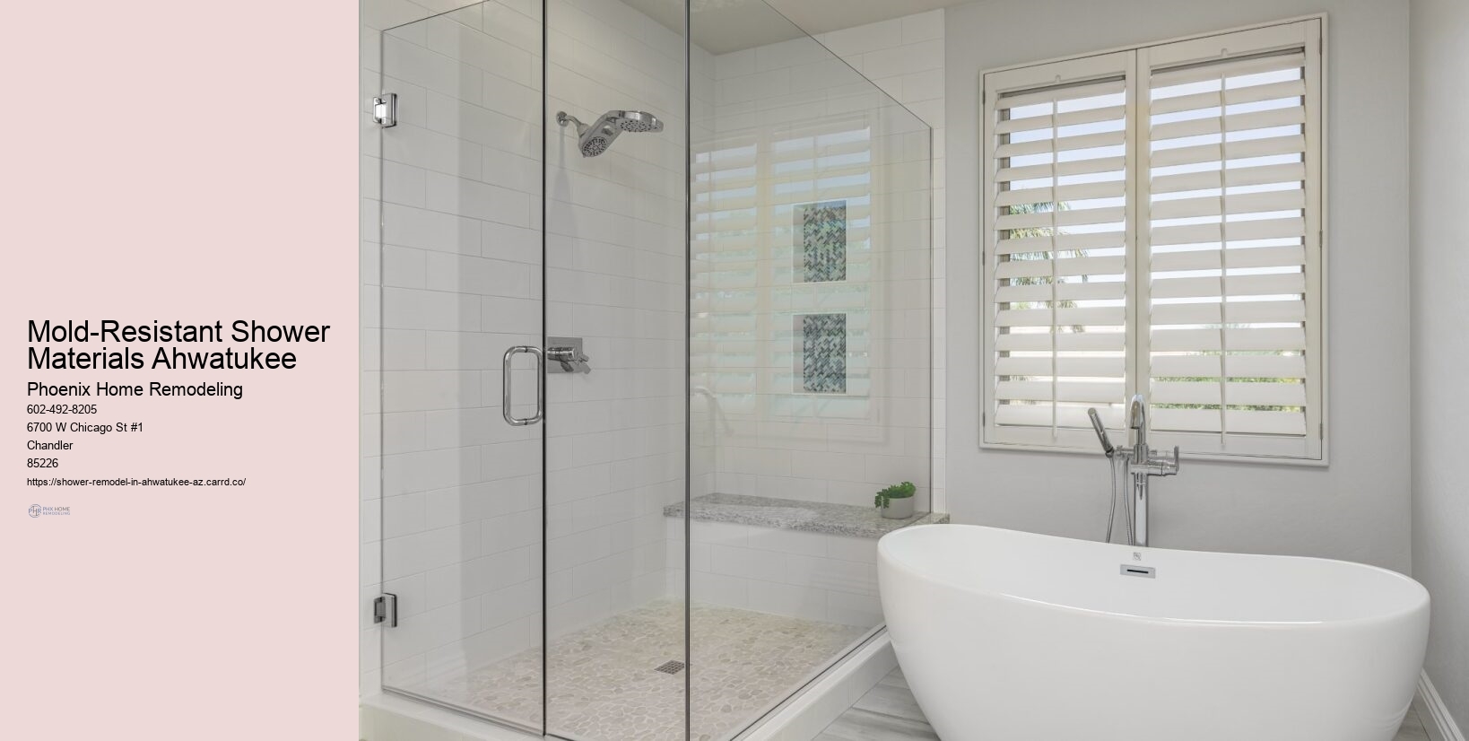 Mold-Resistant Shower Materials Ahwatukee