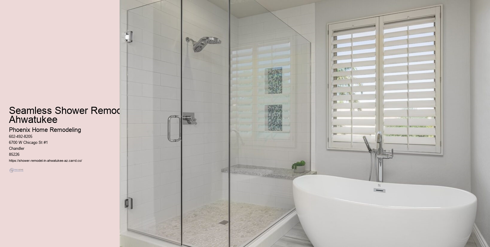 Seamless Shower Remodel Ahwatukee