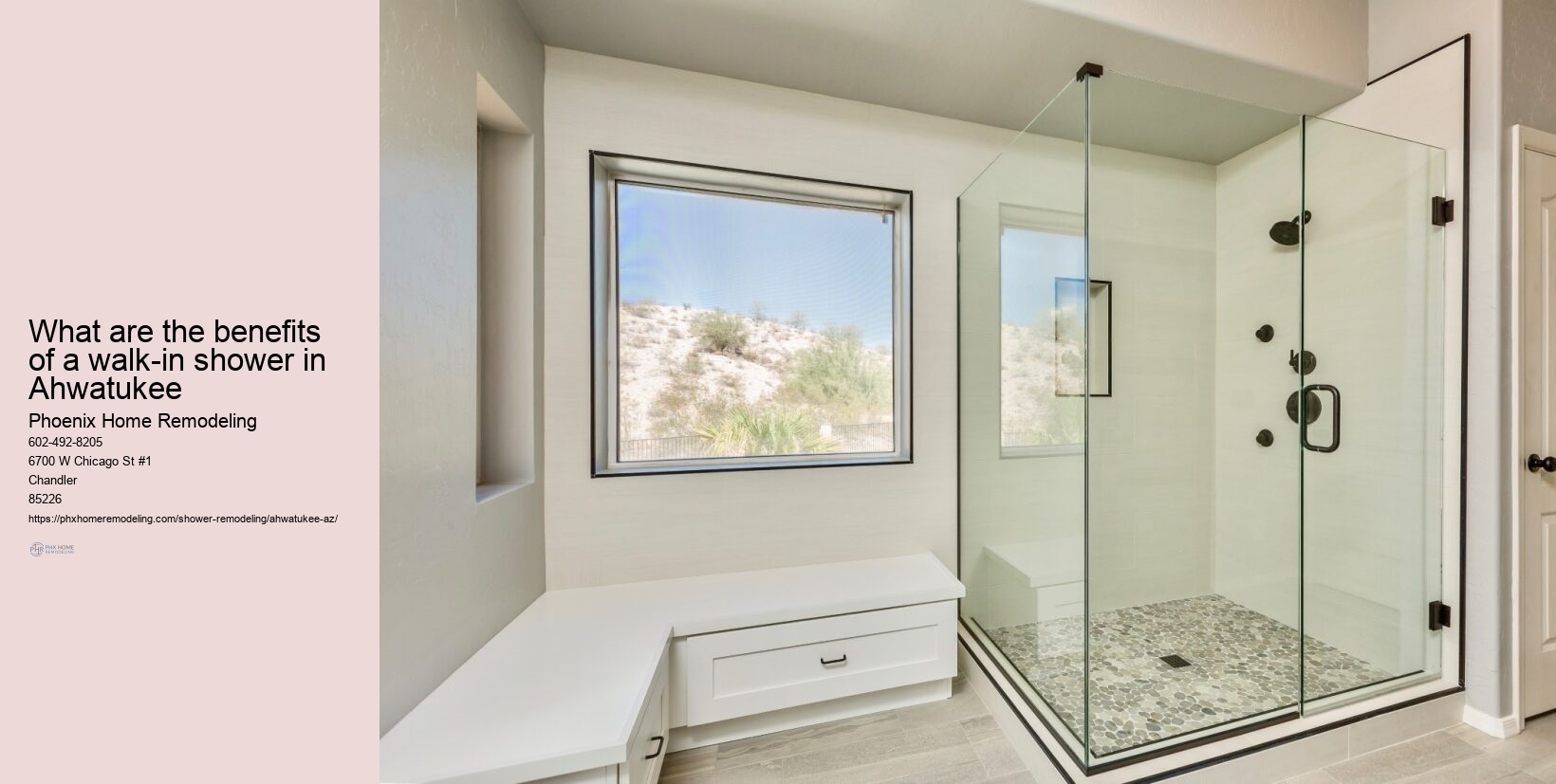 Compact Shower Remodel Ahwatukee