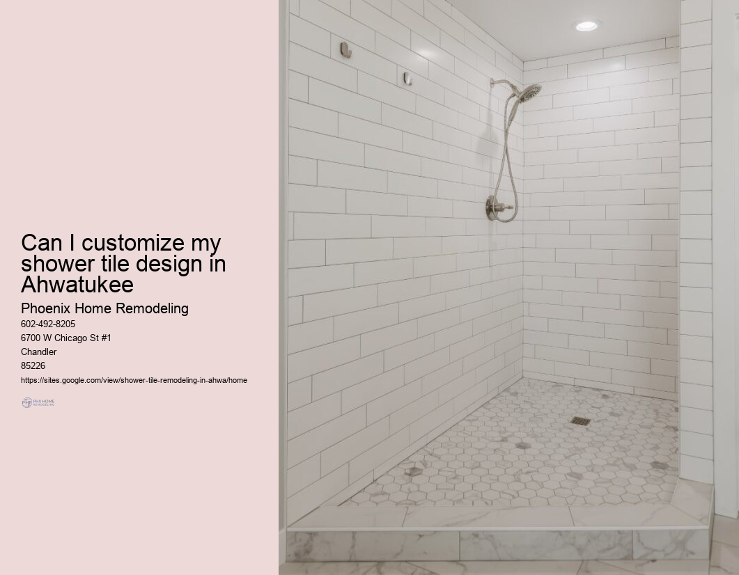 Modern Shower Tile Ideas Ahwatukee